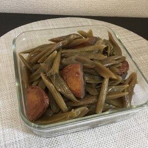 ふきとさつま揚げの煮物